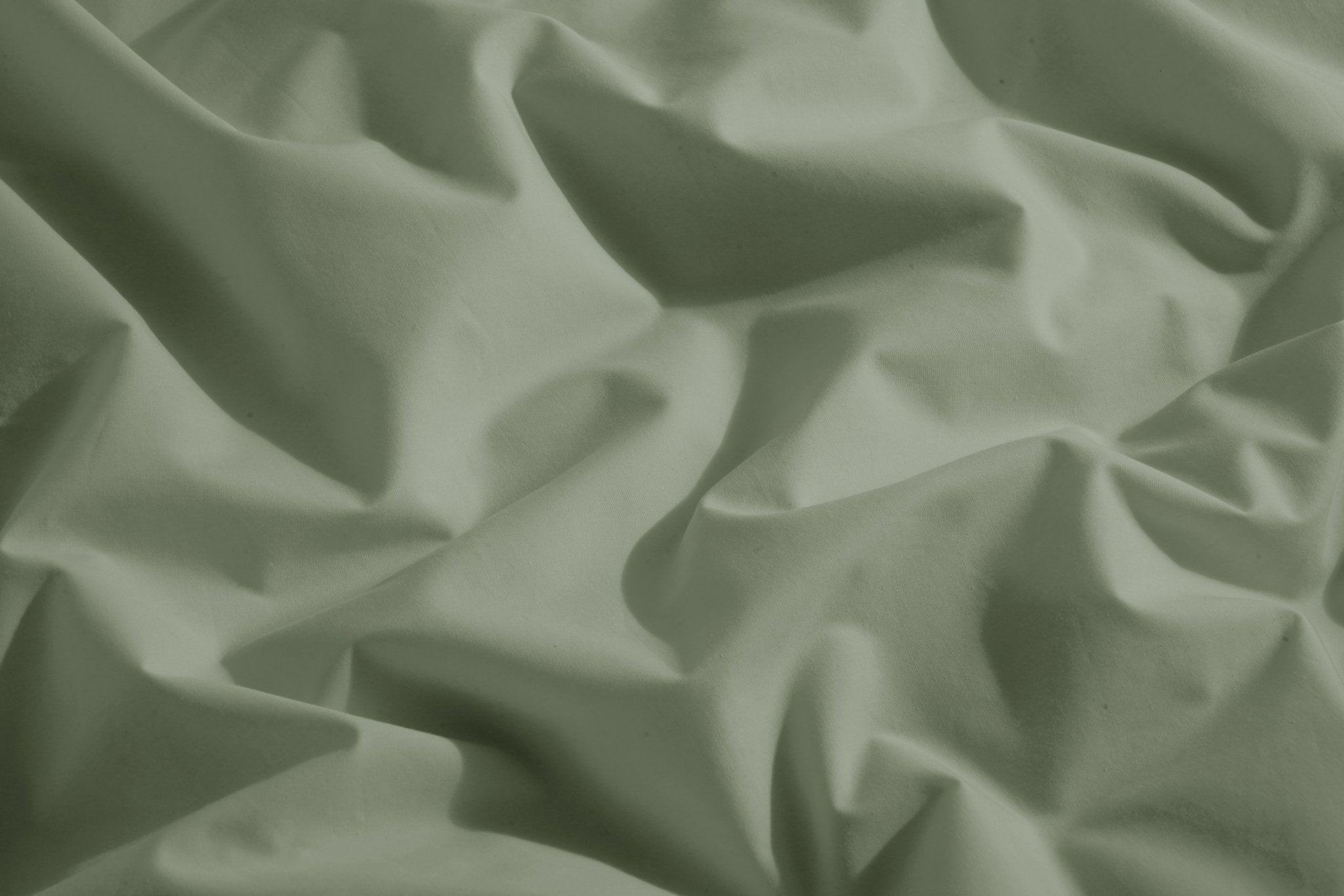 Organic Percale Cotton Sheet & Duvet Cover Set - SELENE - #color_herb-sage
