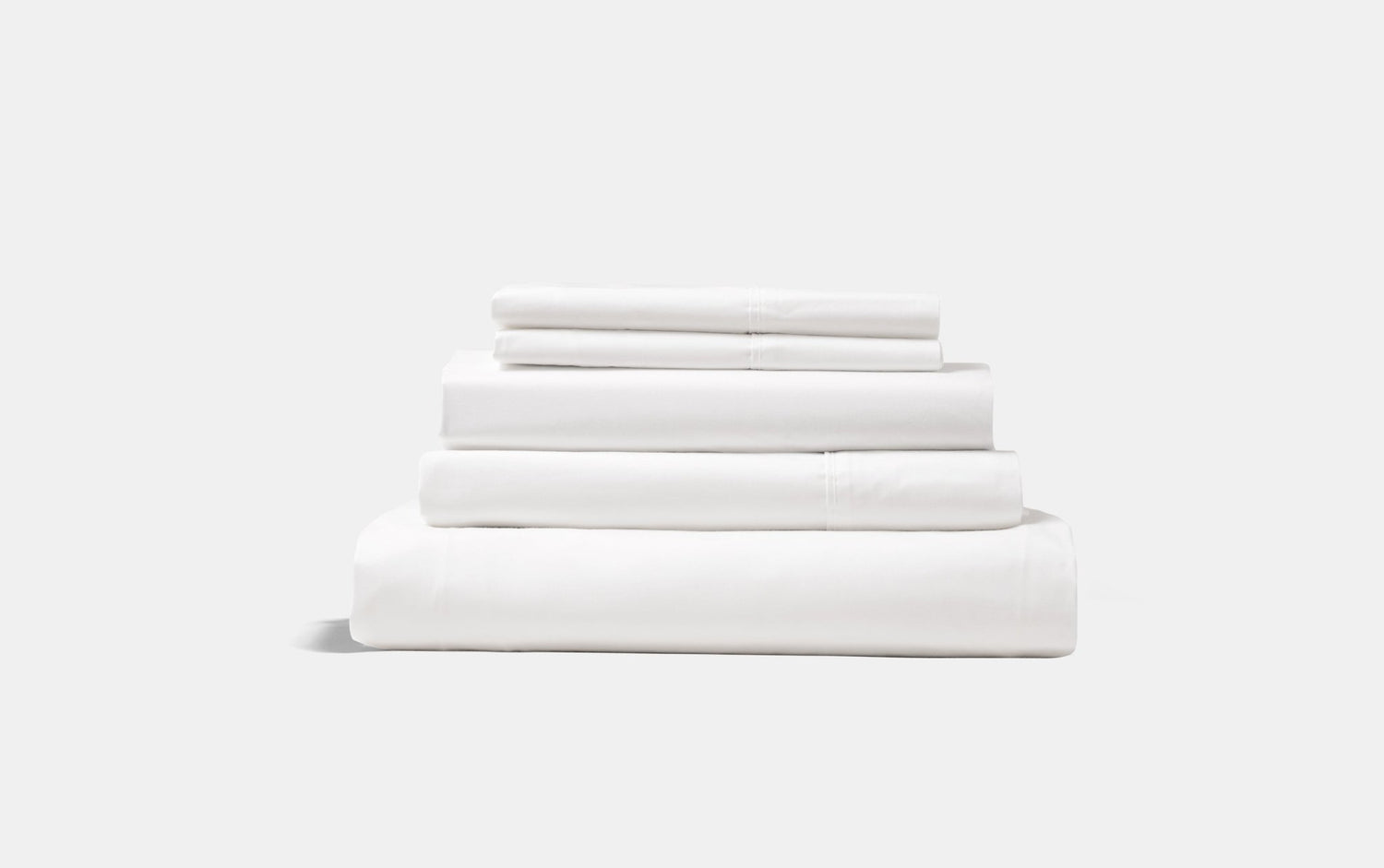 Organic Percale Cotton Sheet & Duvet Cover Set - SELENE -