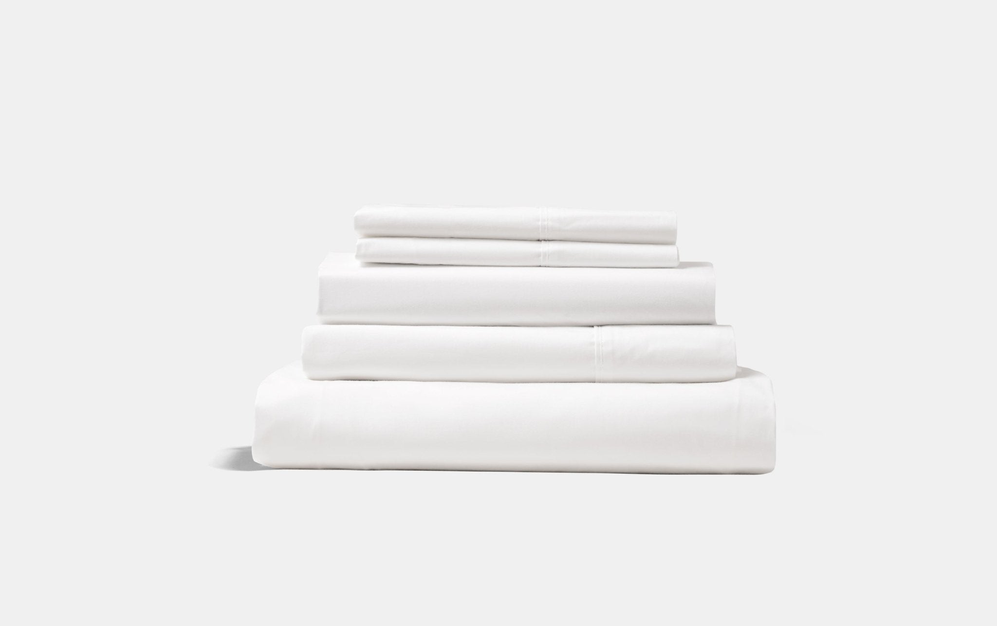 Organic Percale Cotton Sheet & Duvet Cover Set - SELENE -