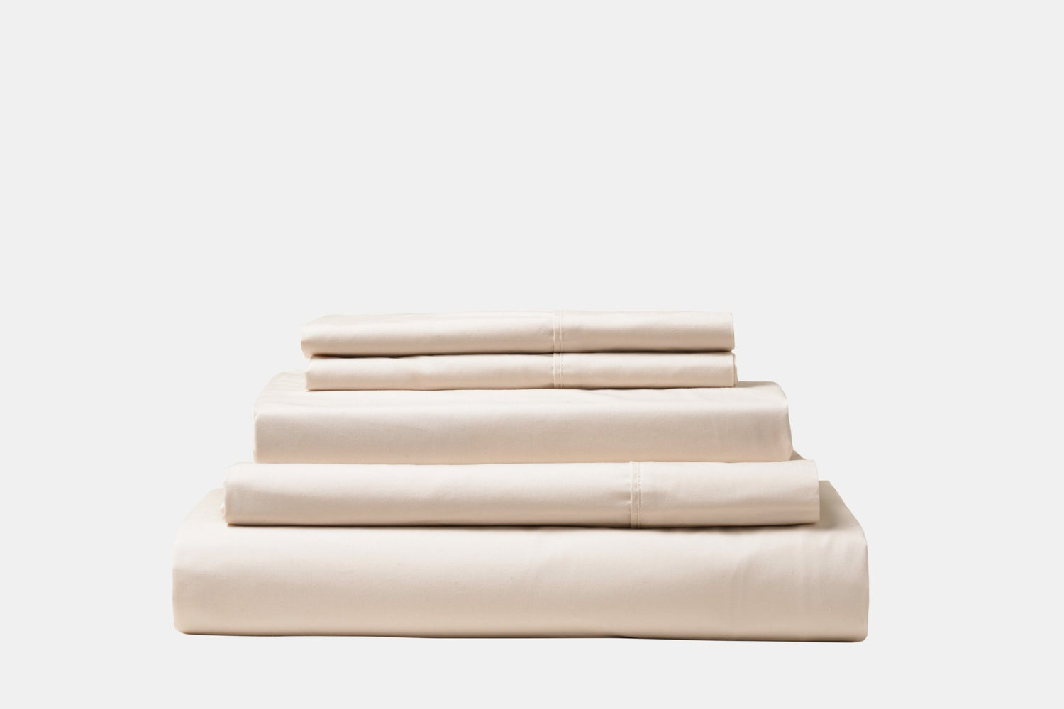 Organic Percale Cotton Sheet & Duvet Cover Set - SELENE -