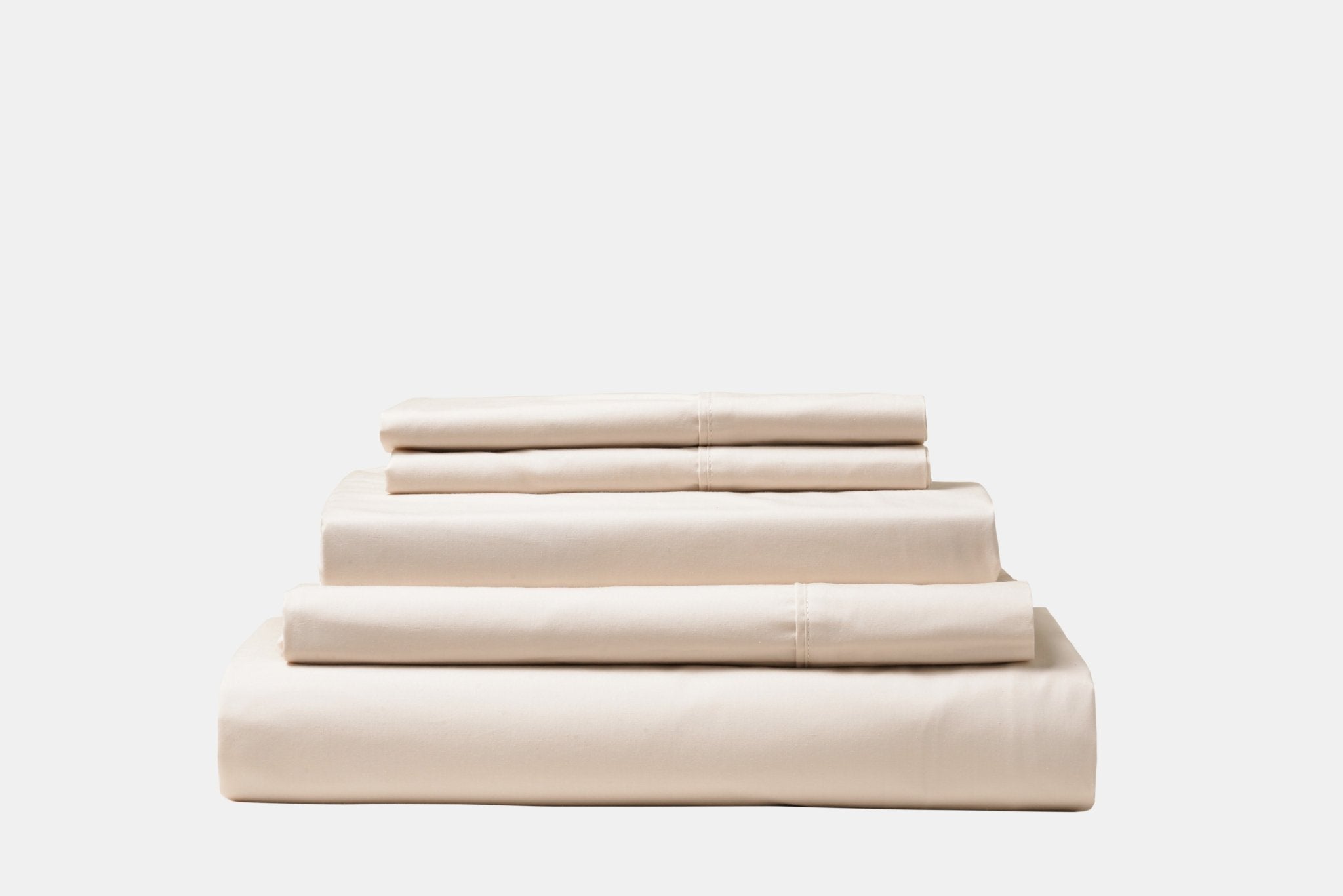 Organic Percale Cotton Sheet & Duvet Cover Set - SELENE -