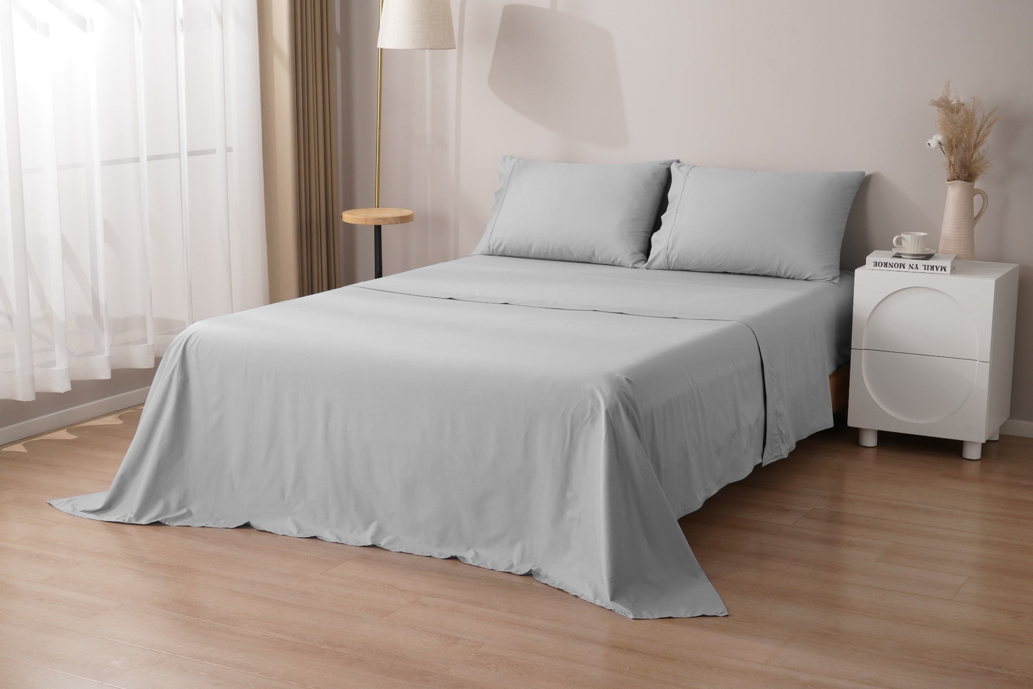 Organic Percale Cotton Sheet Set - SELENE