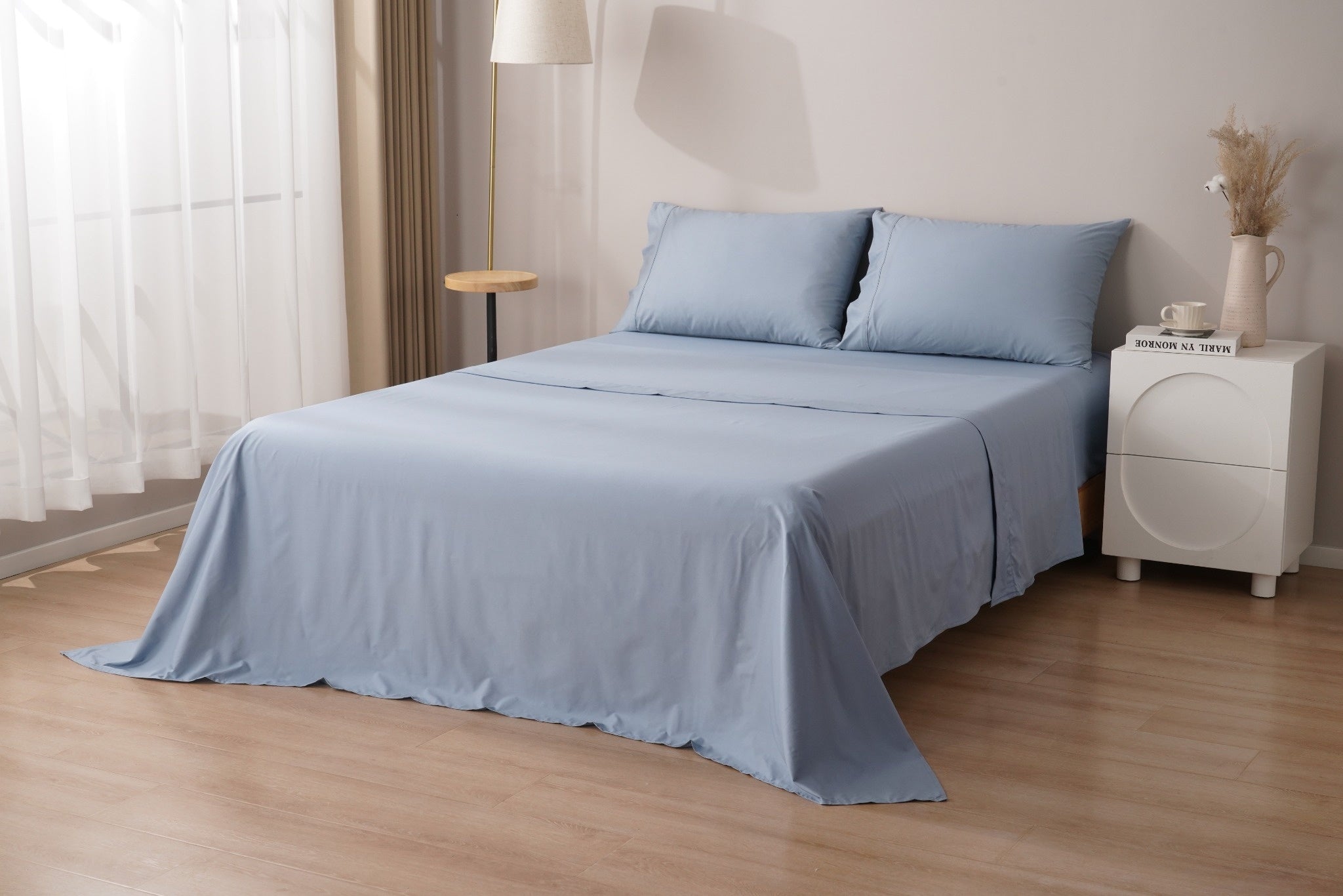 Organic Percale Cotton Sheet Set - SELENE