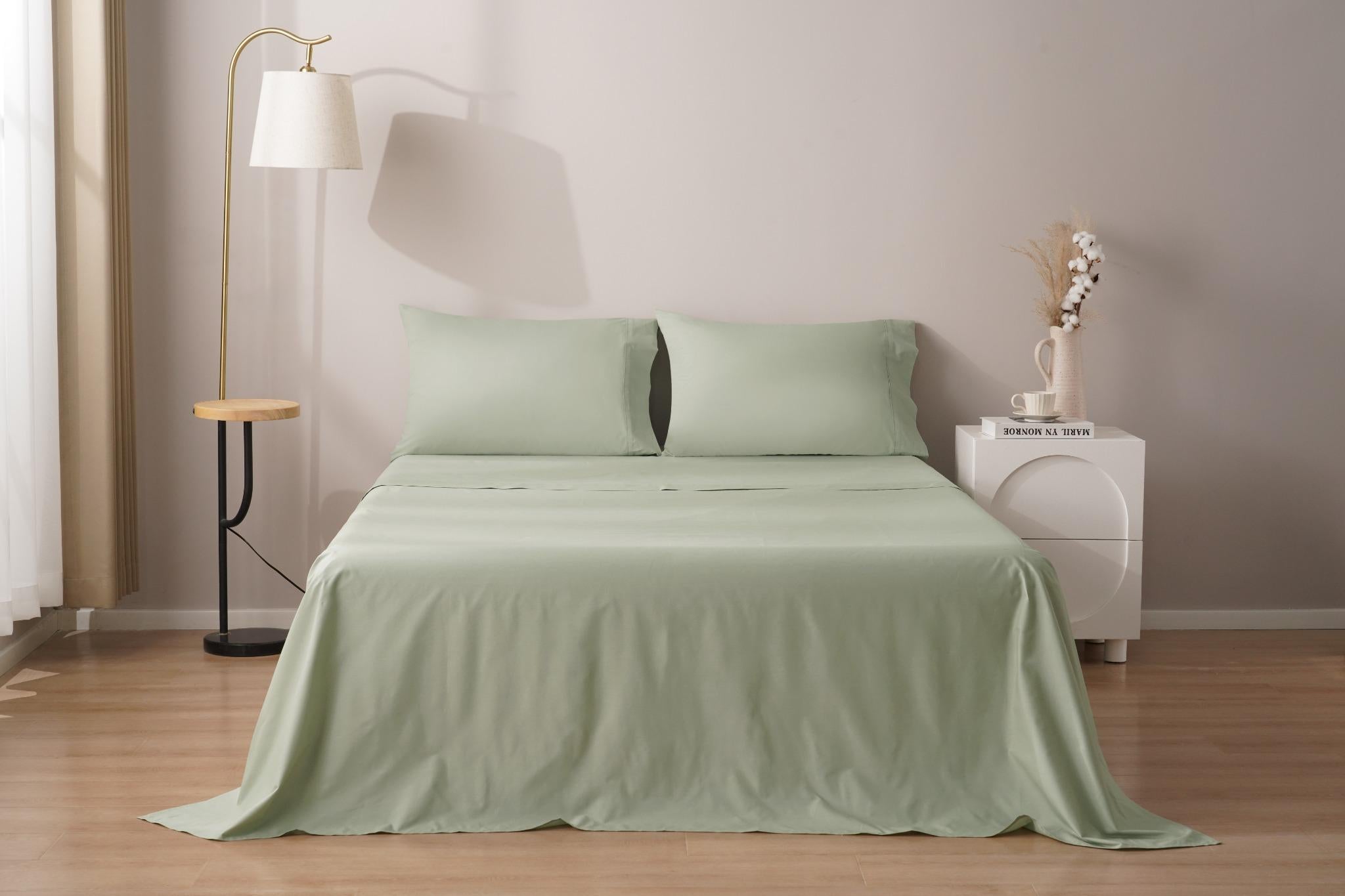 Organic Percale Cotton Sheet Set - SELENE