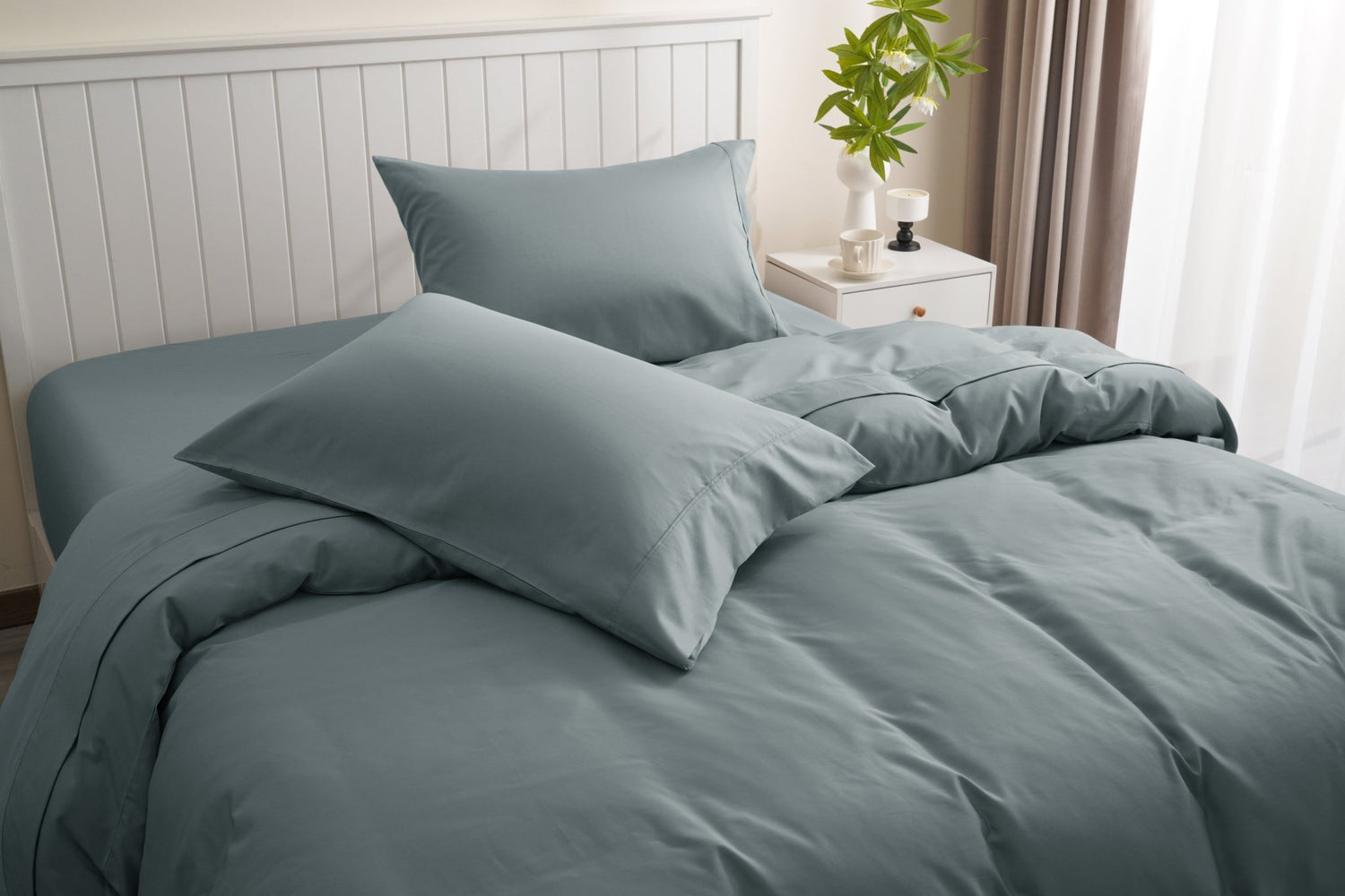 TENCEL Lyocell Cotton Sheet & Duvet Cover Set - SELENE