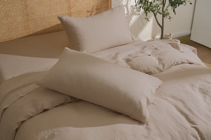 100% French Linen Sheet &amp; Duvet Cover Set - SELENE 