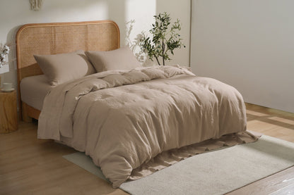 100% French Linen Sheet &amp; Duvet Cover Set - SELENE 