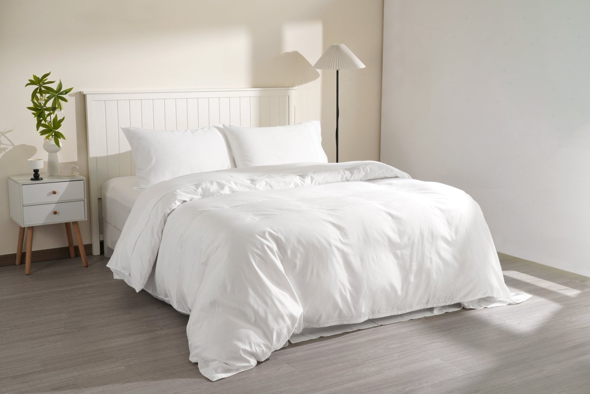 TENCEL Lyocell Cotton Sheet &amp; Duvet Cover Set - SELENE 