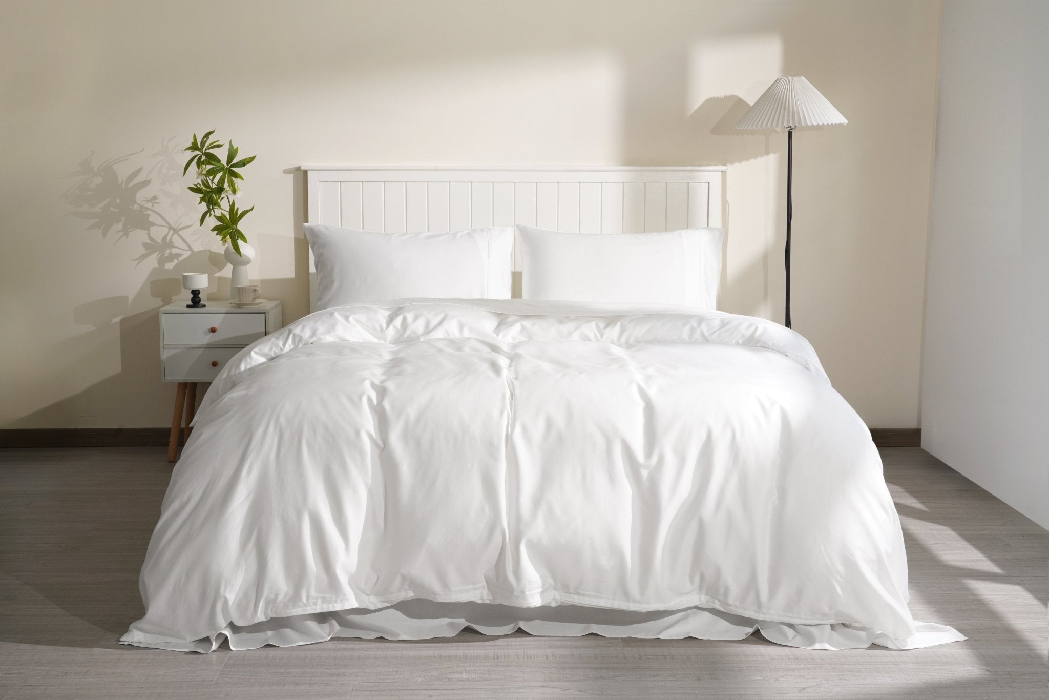 TENCEL Lyocell Cotton Sheet &amp; Duvet Cover Set - SELENE 