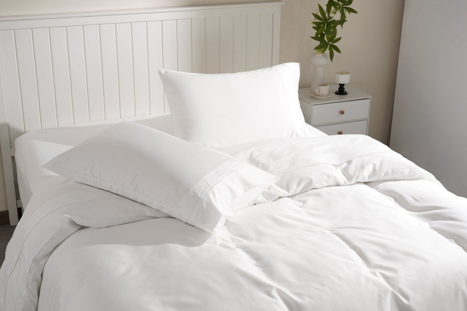 TENCEL Lyocell Cotton Sheet &amp; Duvet Cover Set - SELENE 