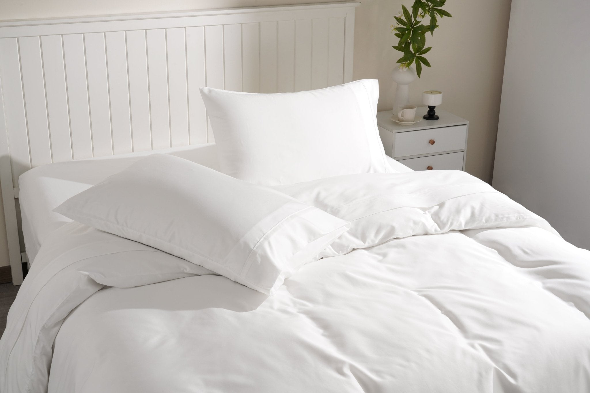 TENCEL Lyocell Cotton Sheet &amp; Duvet Cover Set - SELENE 